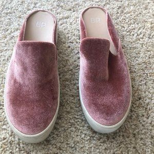 BP Monika Platform Mules velvet blush